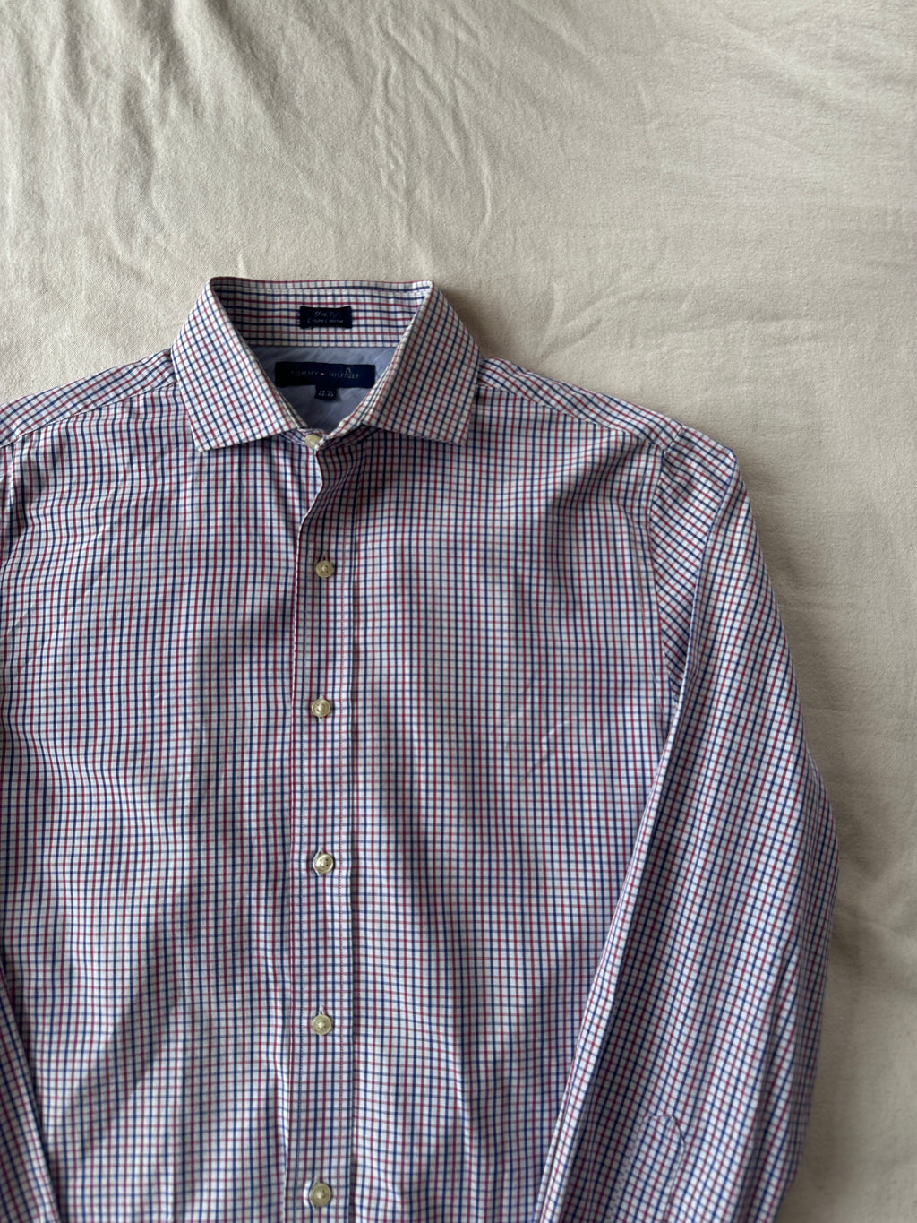1. Tommy Hilfiger - Camisa Cuadros, Talla S