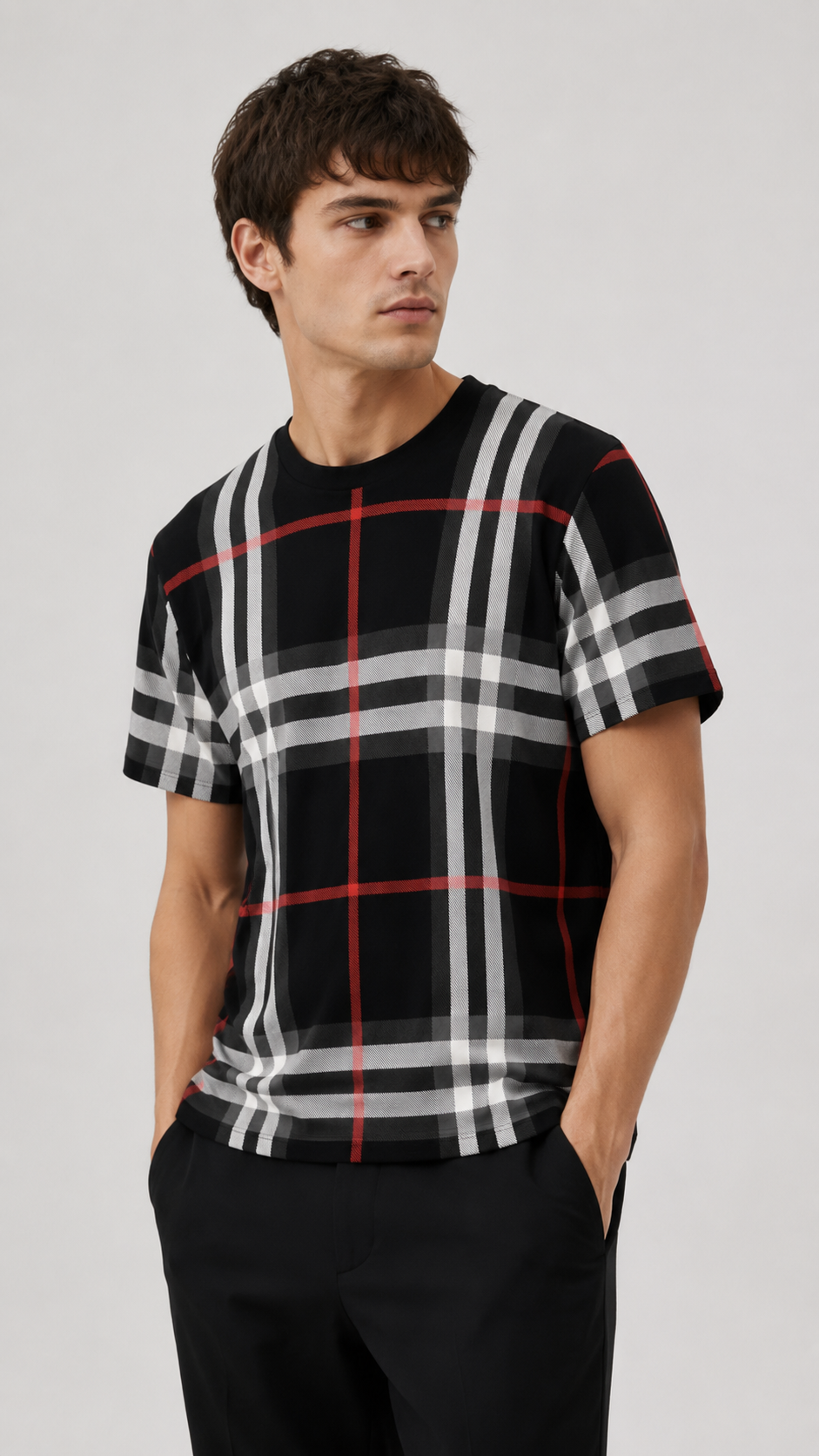 Burberry — Polo Negro, Talla S