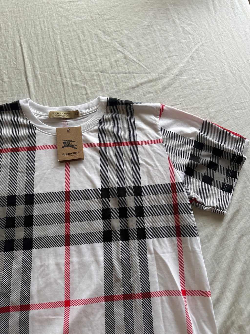 Burberry — Polo Blanco, Talla L