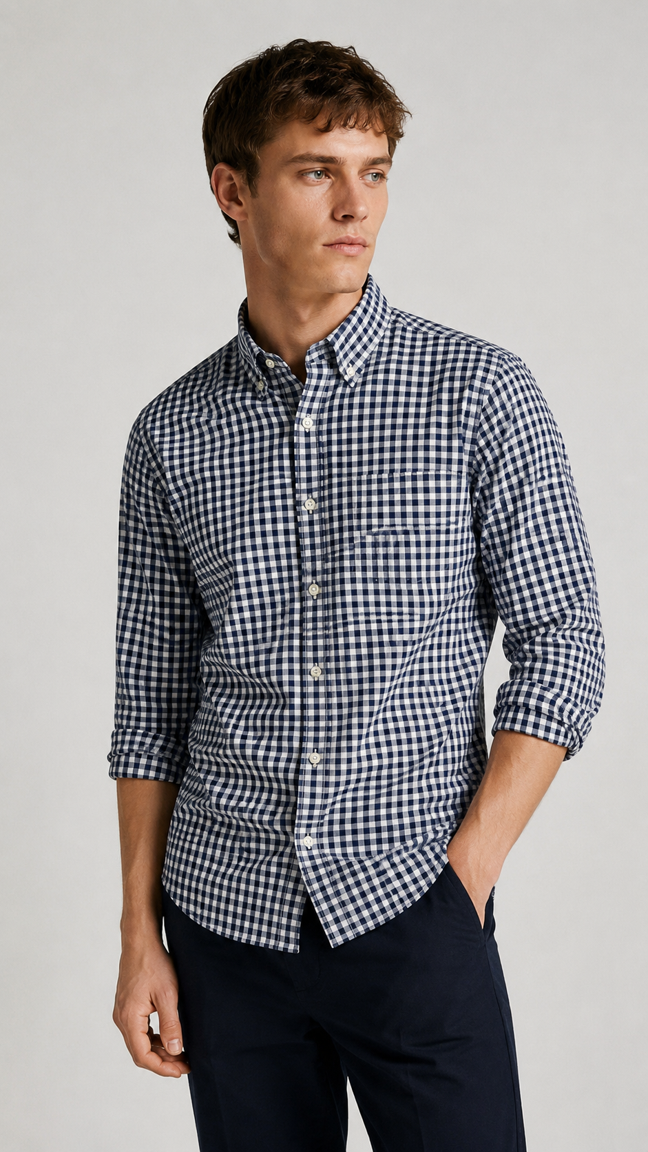Massimo Dutti — Camisa Cuadros, Talla L