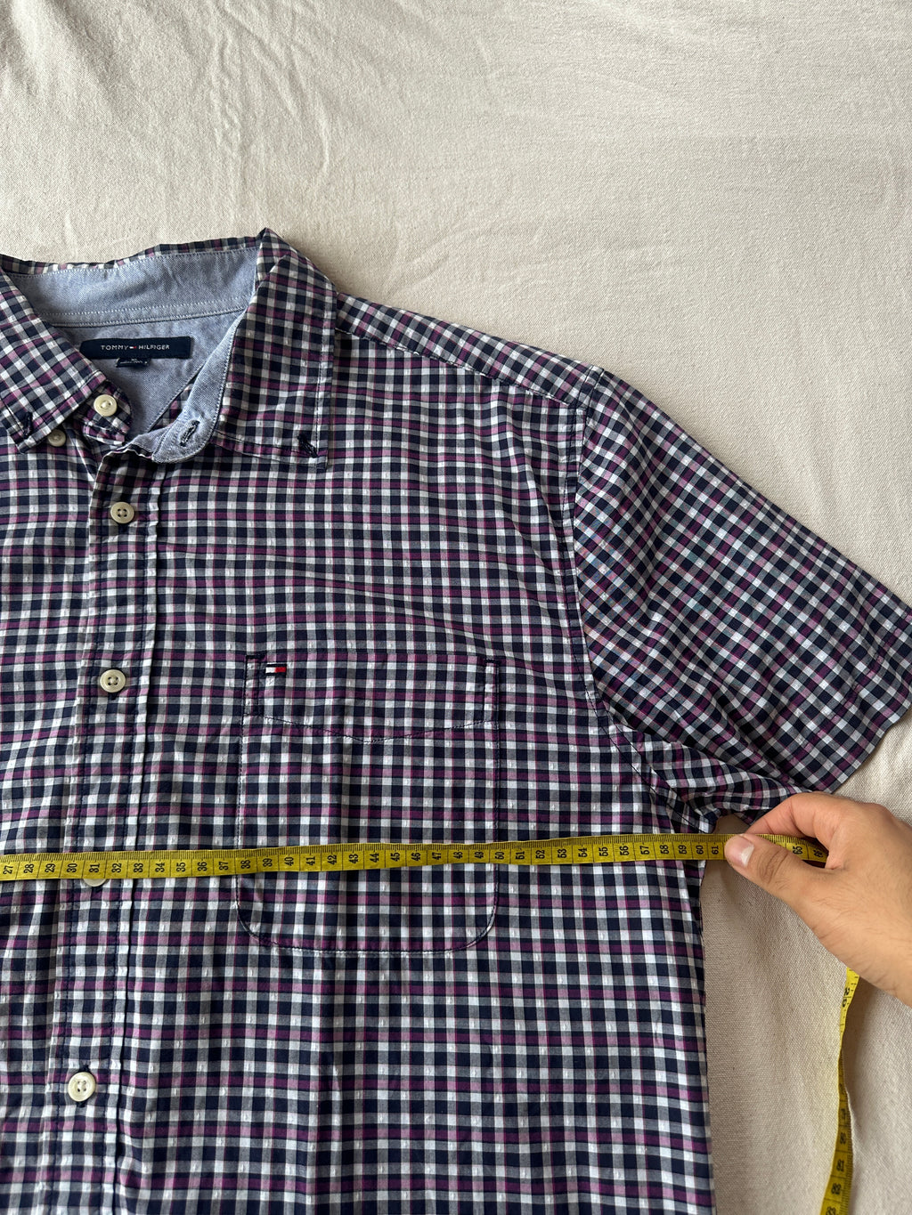 1. Tommy Hilfiger, Camisa Cuadros, Talla XL