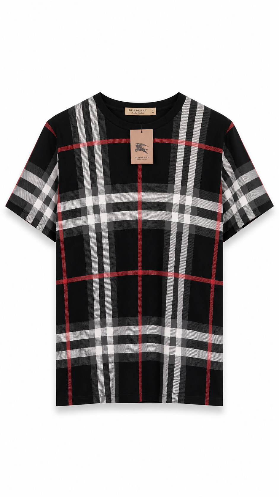 Burberry — Polo Negro, Talla S