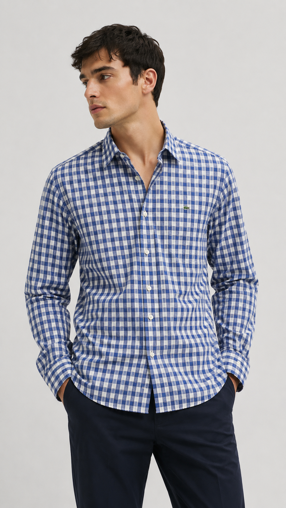 Lacoste — Camisa Cuadros, Talla M