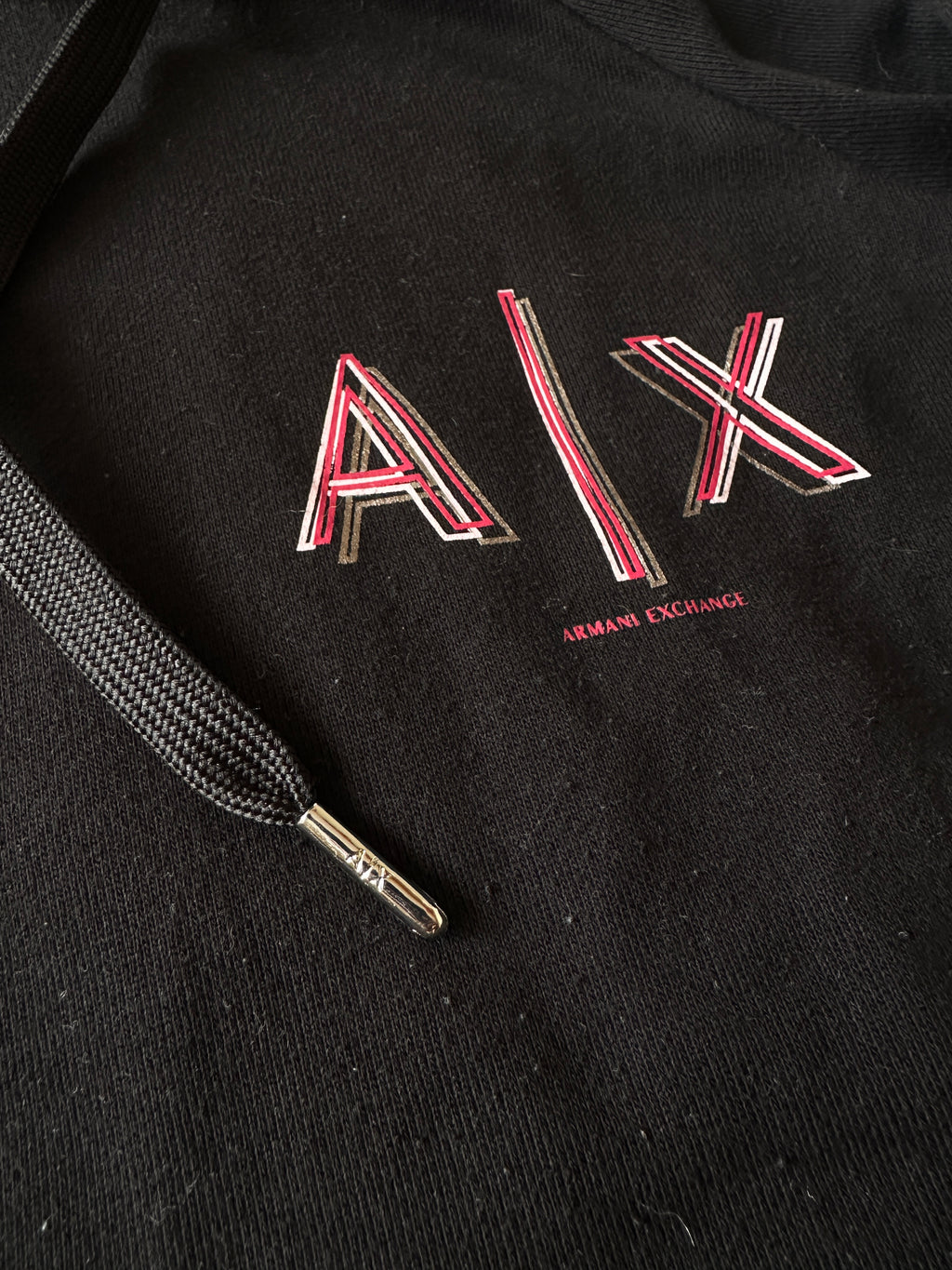 Armani Exchange — Hoodie Negro, Talla L