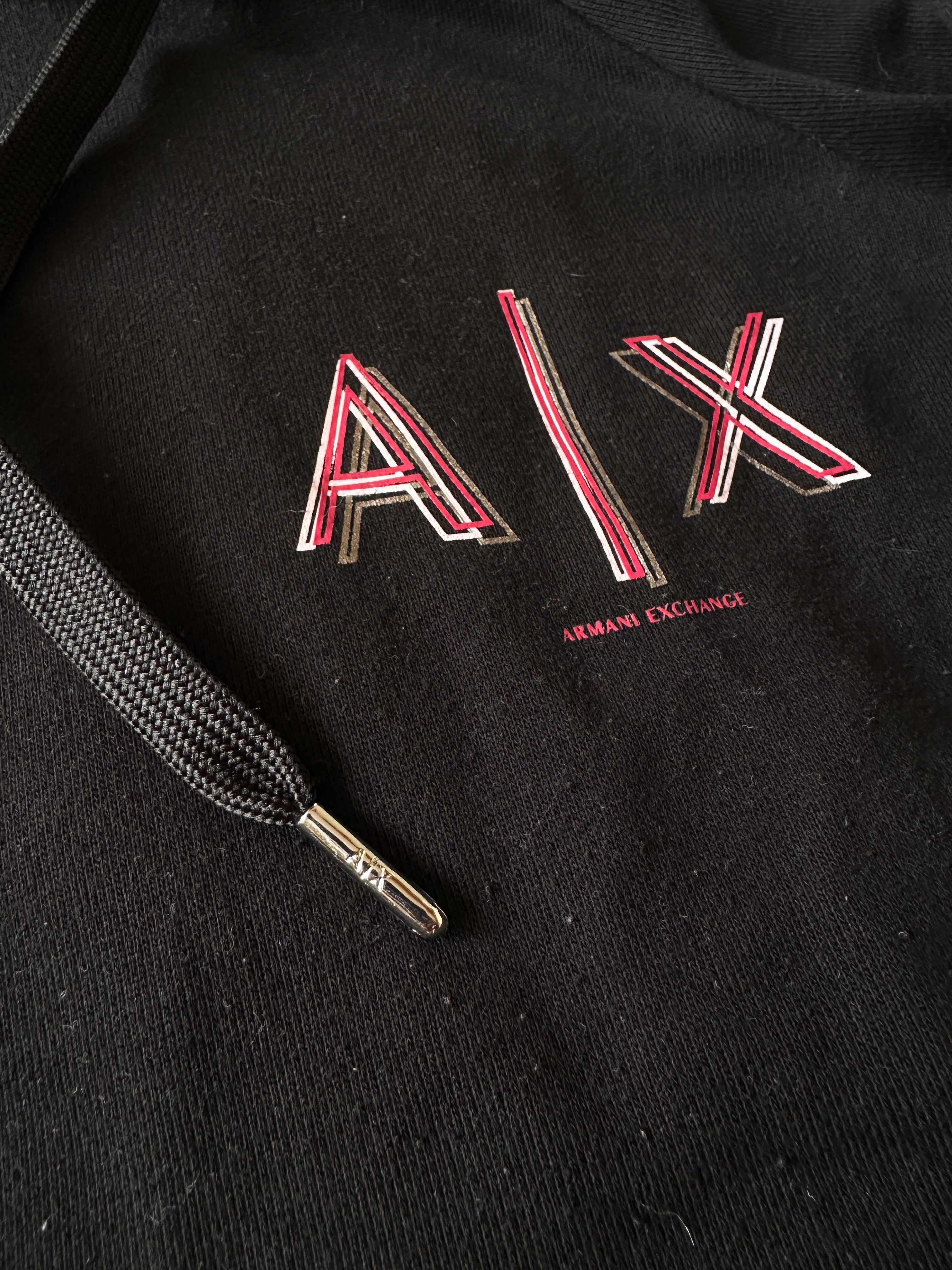 Armani Exchange — Hoodie Negro, Talla L