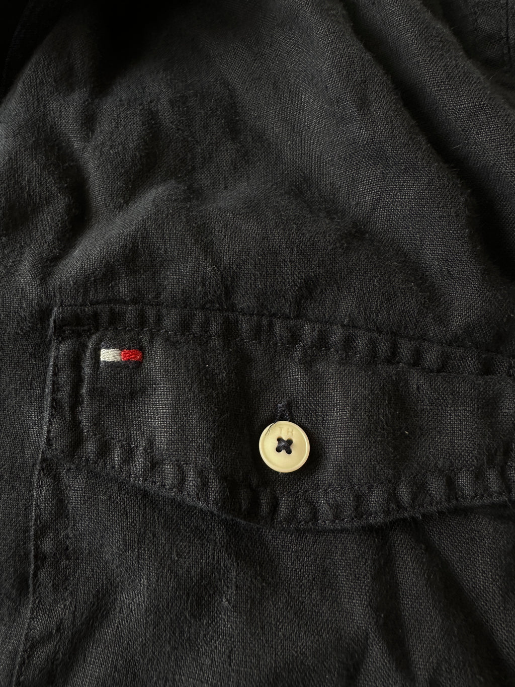 1. Tommy Hilfiger — Camisa Lino, Talla M