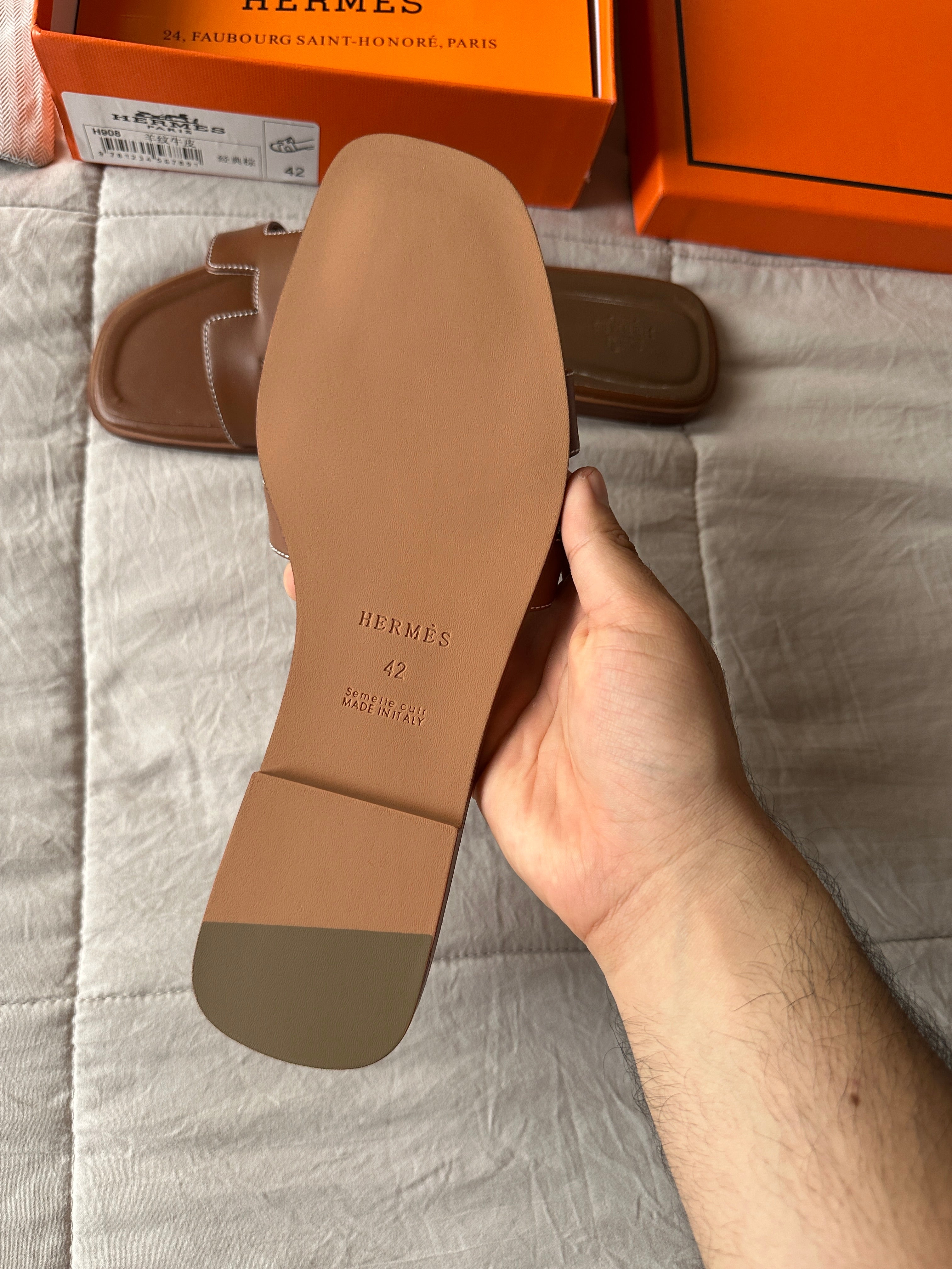 Hermes — Sandalias Exclusivas , Talla 42
