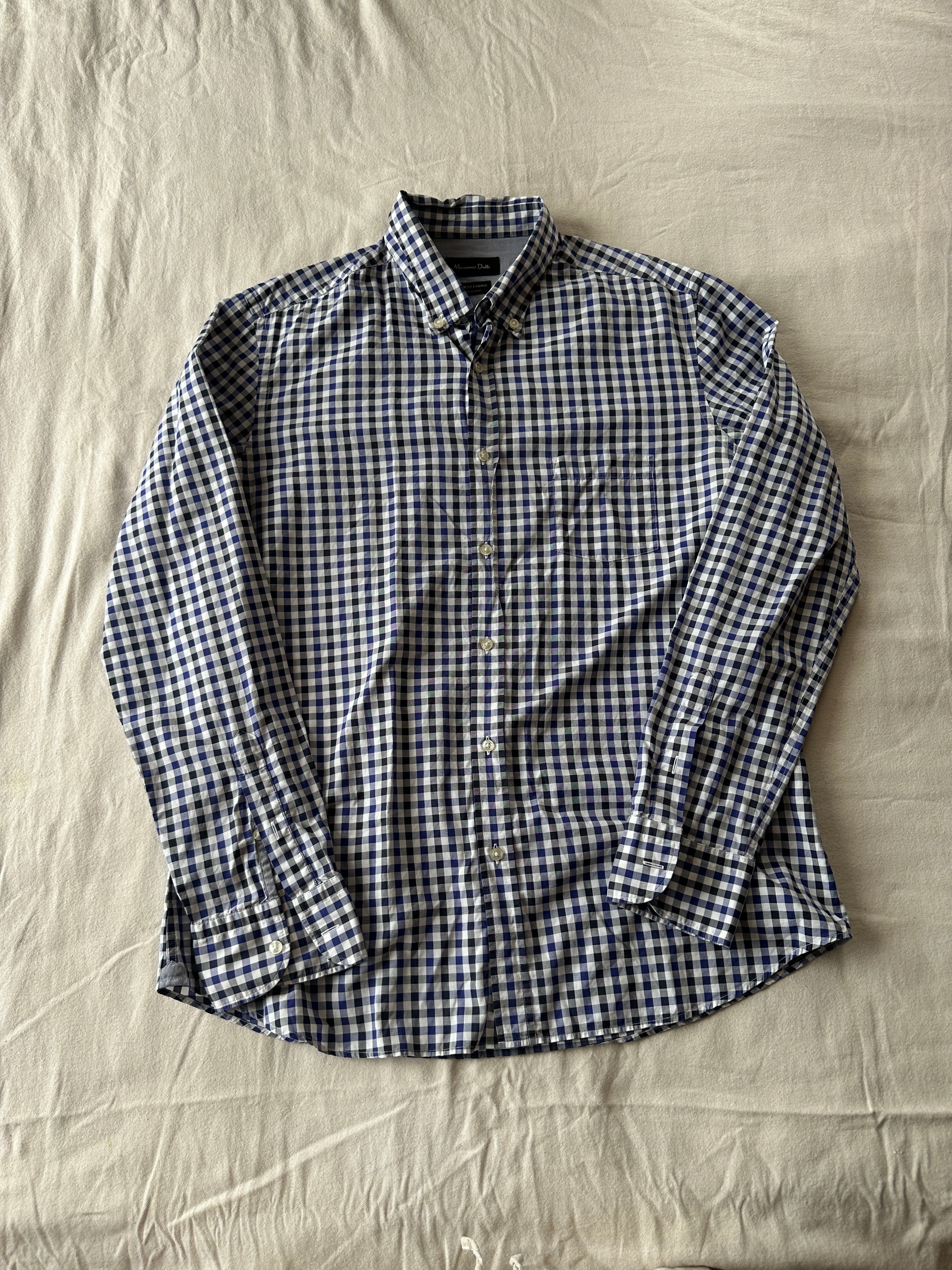 Massimo Dutti — Camisa Cuadros, Talla L