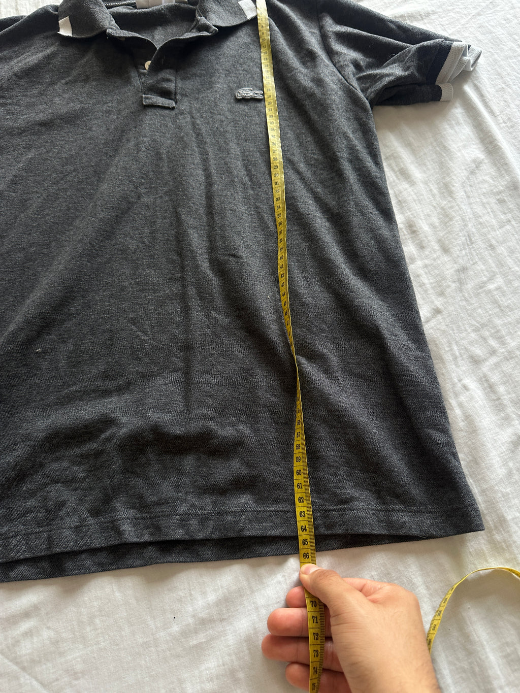 Lacoste — Camisero Gris, Talla L