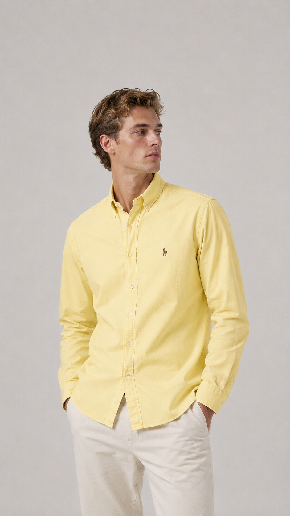 Ralph Lauren — Seminuevo Camisa Amarilla, Talla XL