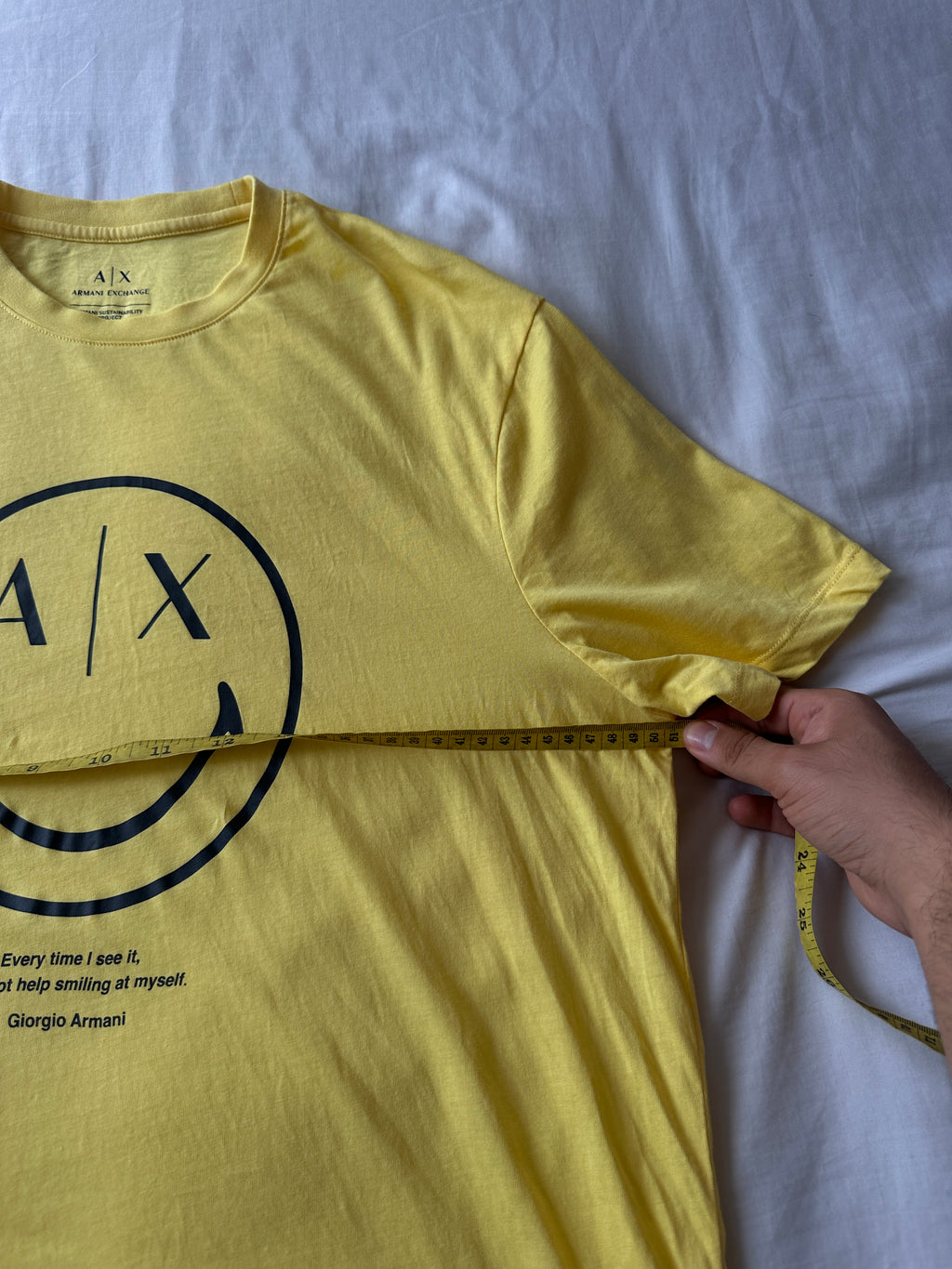 Armani Exchange — Polo Happy Face, Talla M