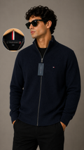 Tommy Hilfiger — Nueva Casaca Suéter Hilo, Talla L