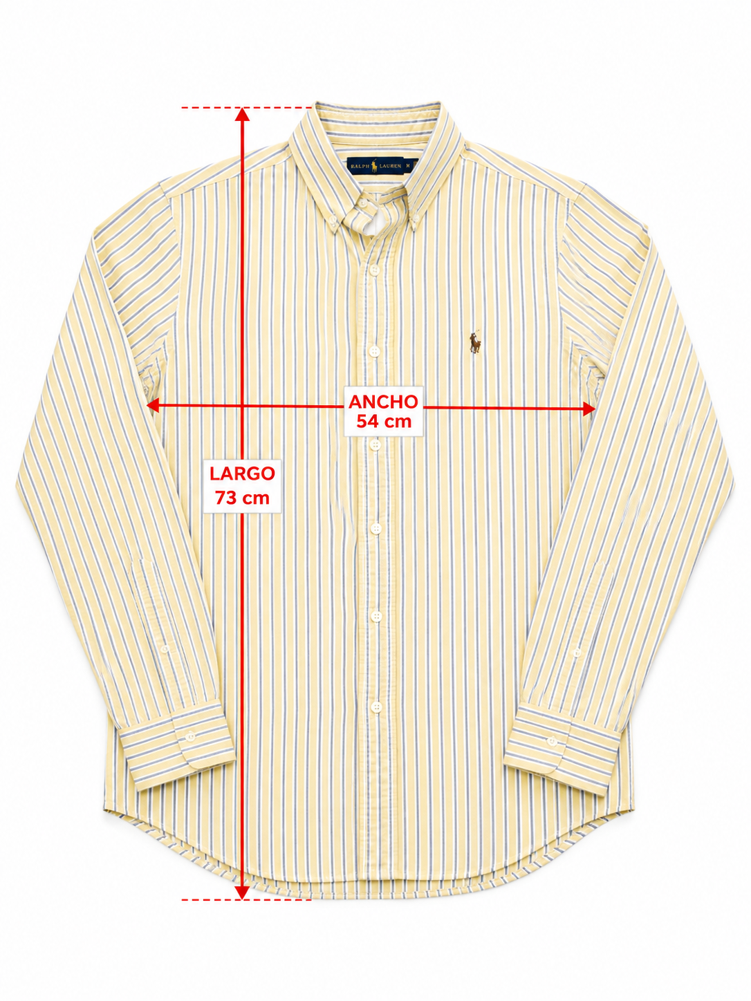 Ralph Lauren — Nuevo Camisa Oxford, Talla M
