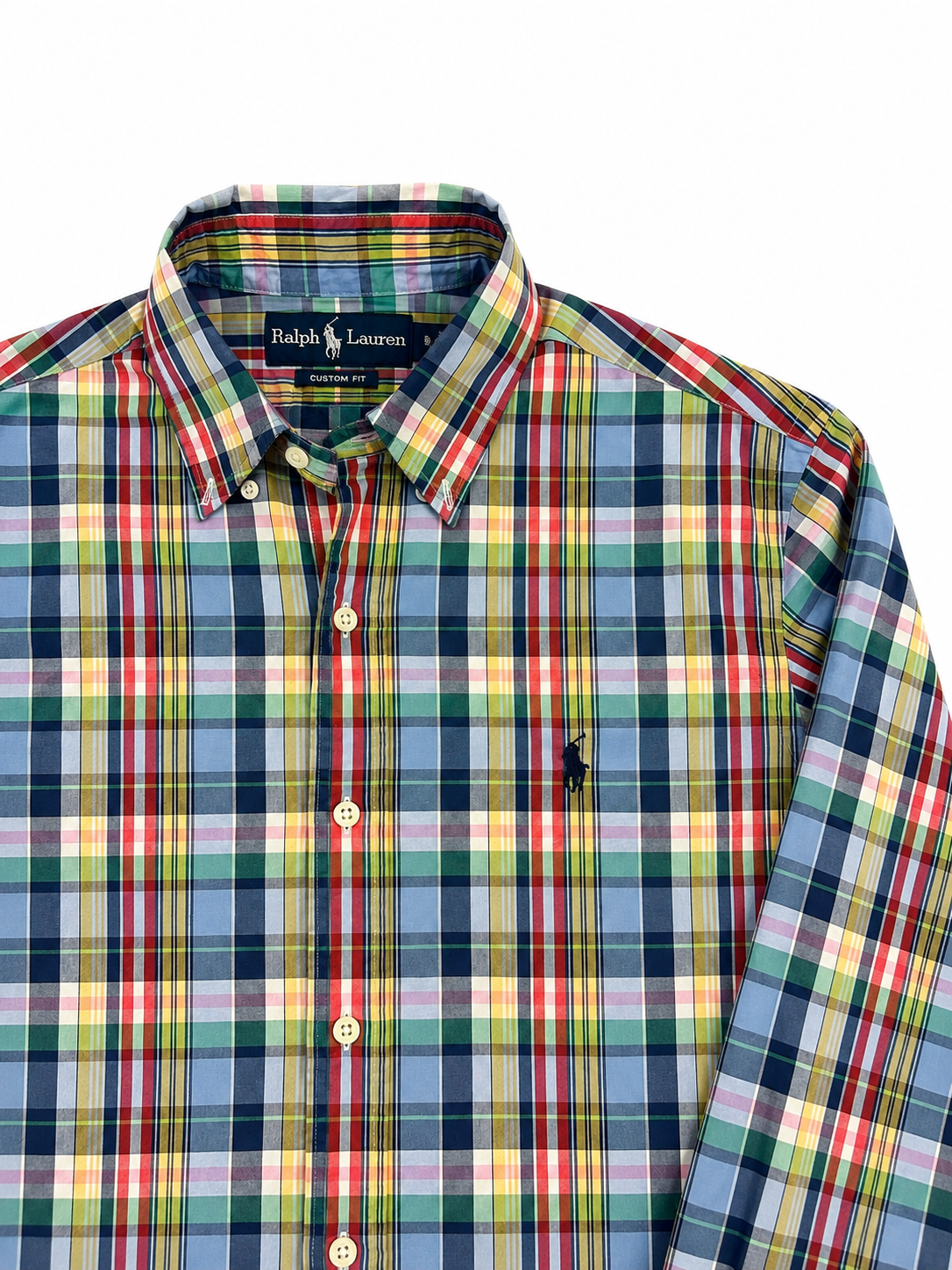 Ralph Lauren — Camisa Cuadros, Talla S