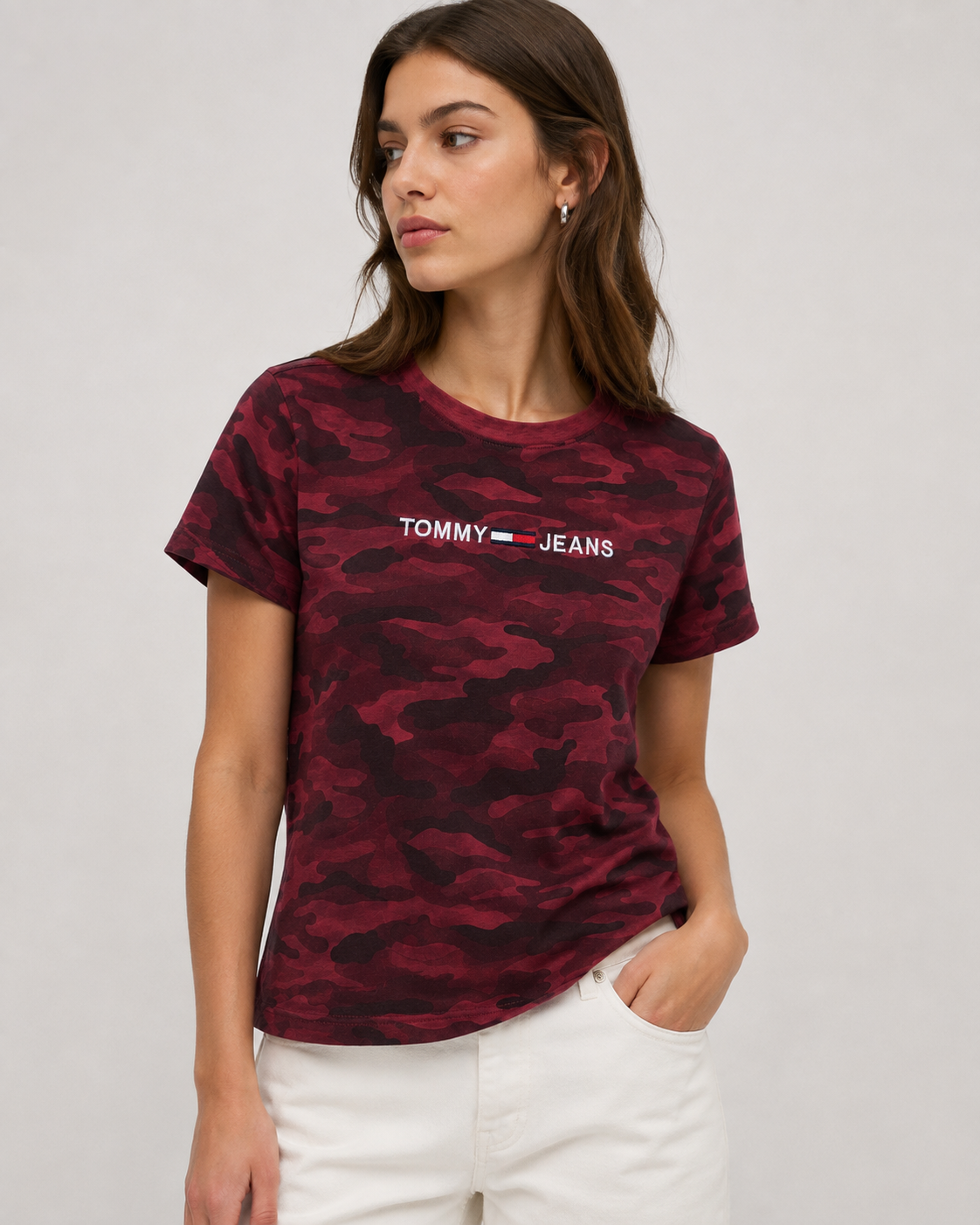 Tommy Hilfiger — Seminuevo Polo Camu Dama, Talla S