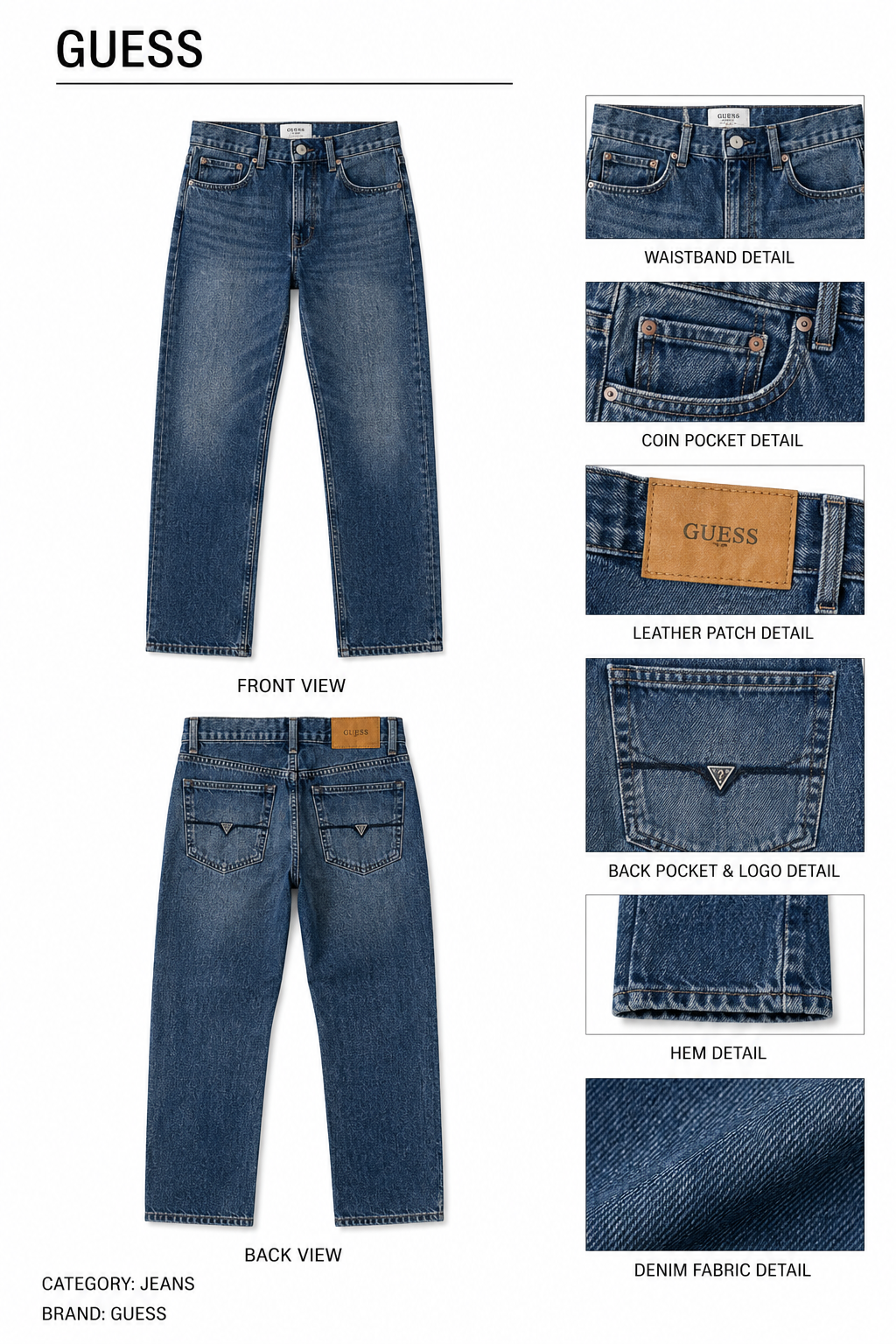 Guess — Seminuevo Pantalón Slimfit, Talla 34