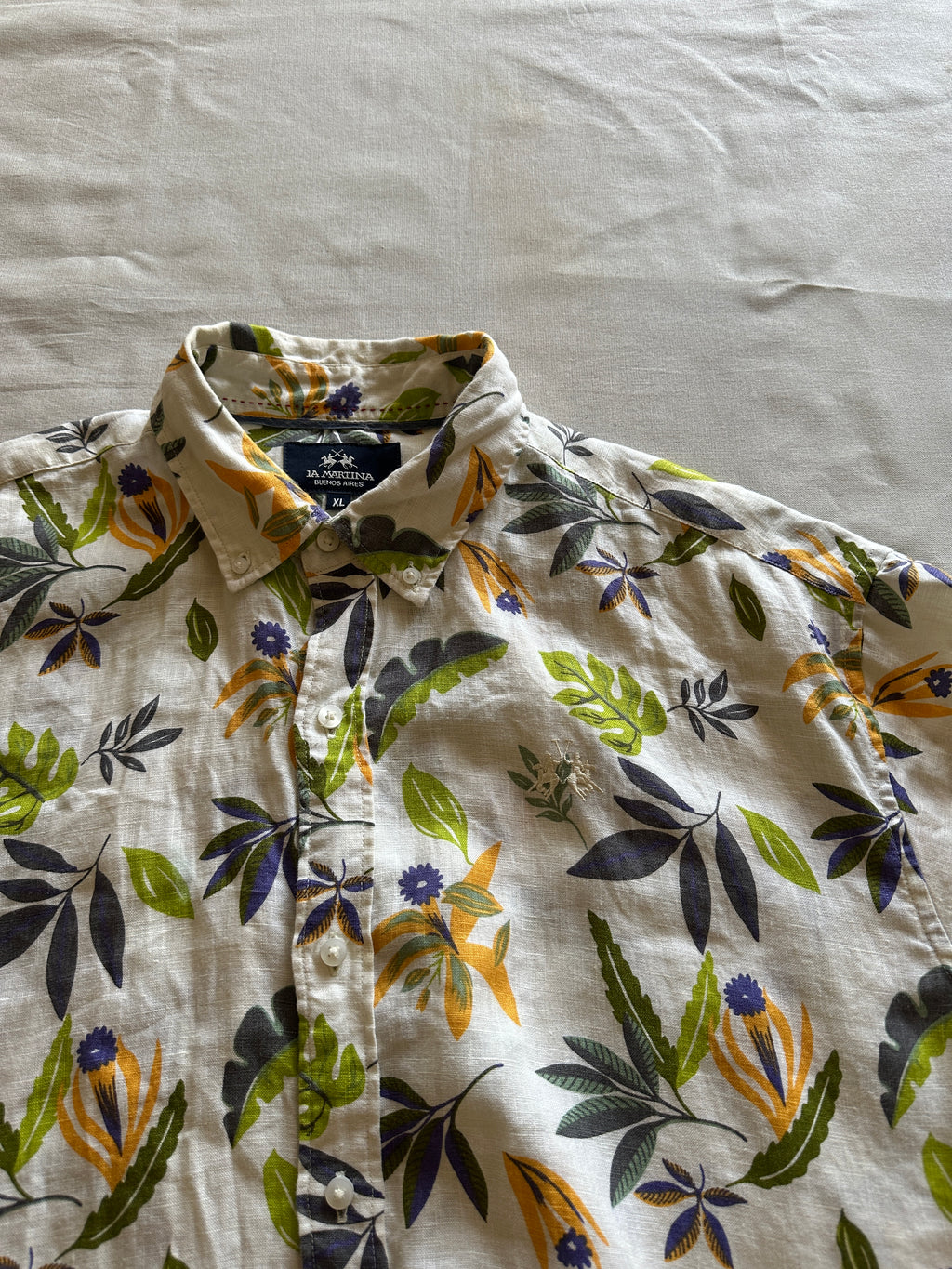 La Martina — Camisa Lino, Talla XL
