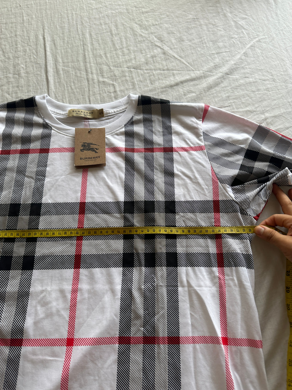 Burberry — Polo Blanco, Talla L