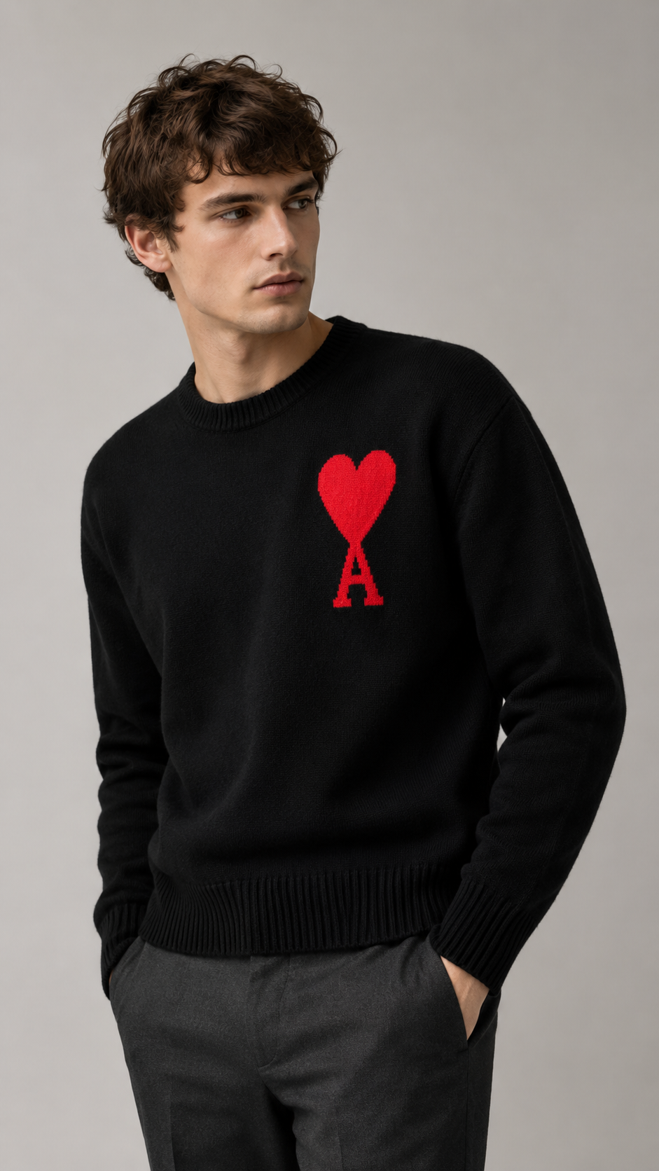 Ami Paris - Sweater Hilo Lana, Talla S