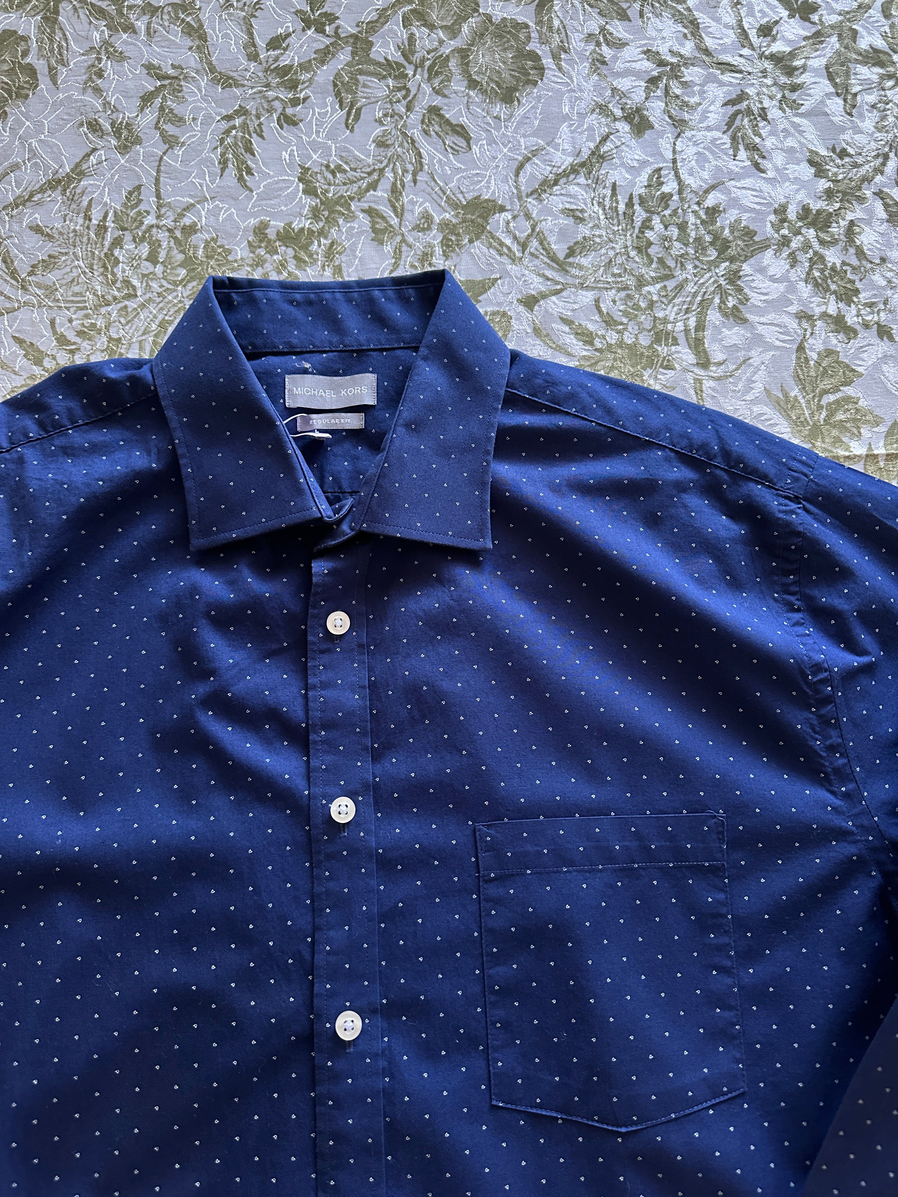 Michael Kors — Camisa Azul, Talla L