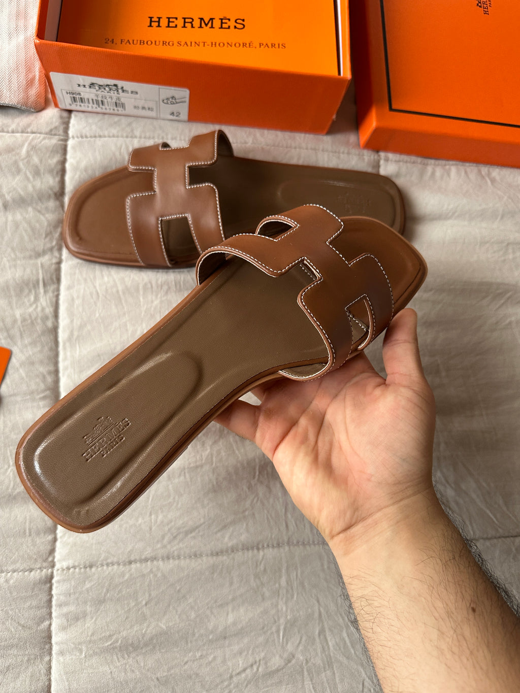 Hermes — Sandalias Exclusivas , Talla 42