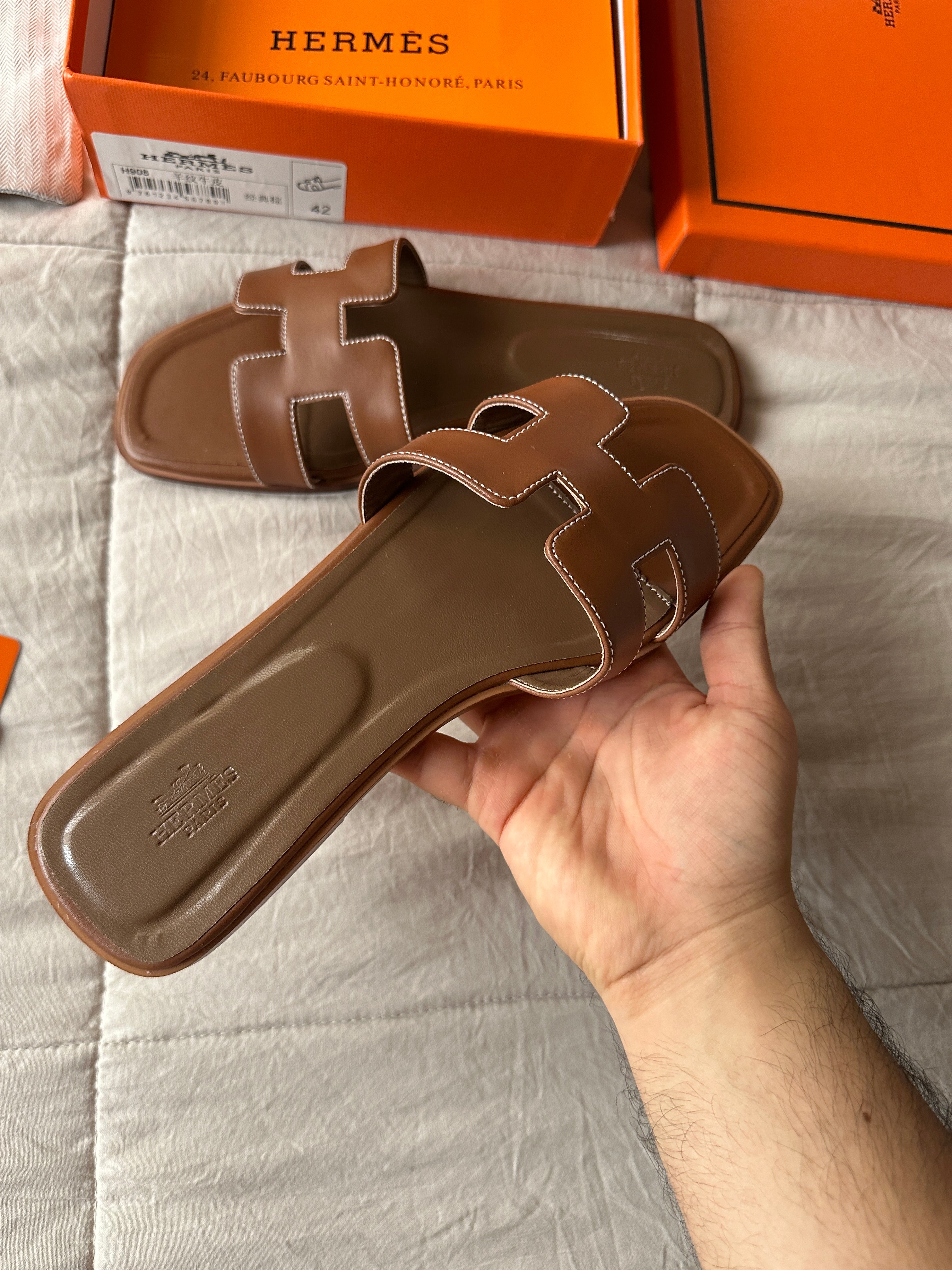 Hermes — Sandalias Exclusivas , Talla 42