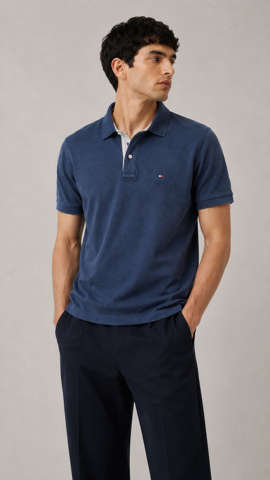 1. Tommy Hilfiger — Camisero Azul, Talla L