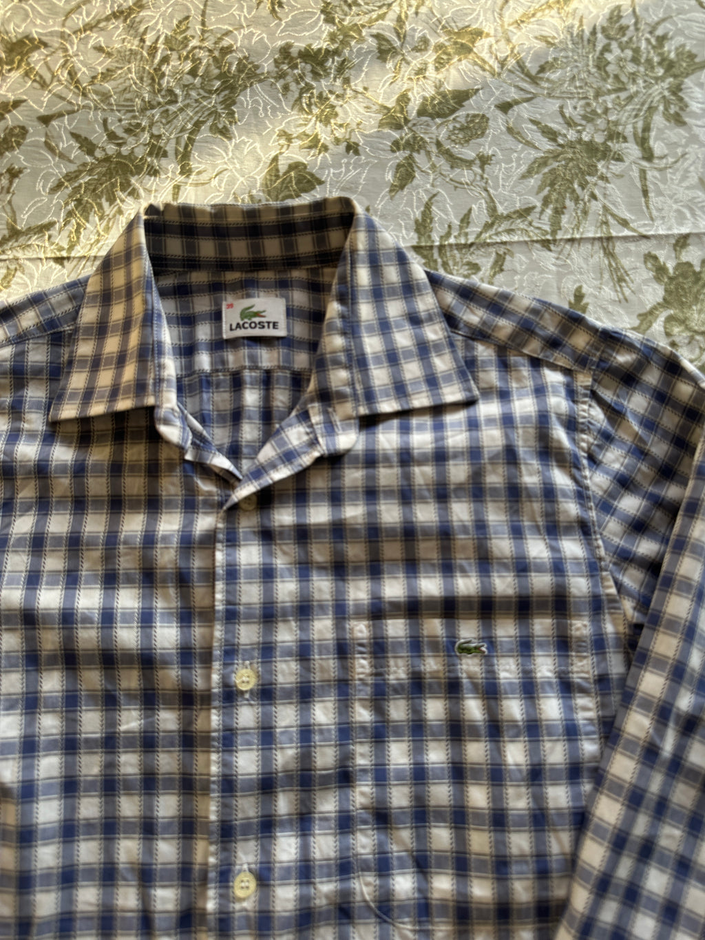 Lacoste — Camisa Cuadros, Talla M