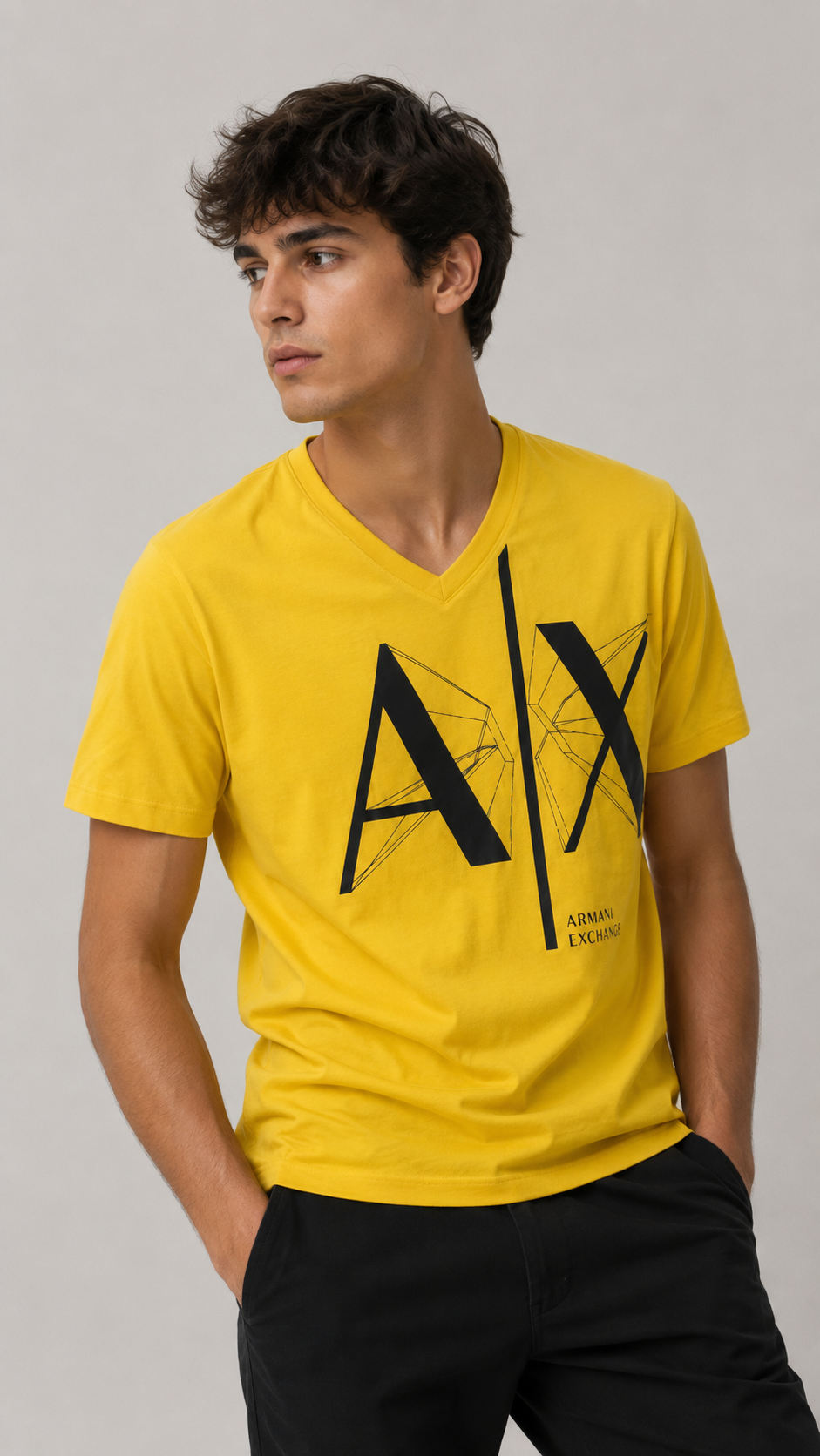 Armani Exchange — Polo Cuello V, Talla M